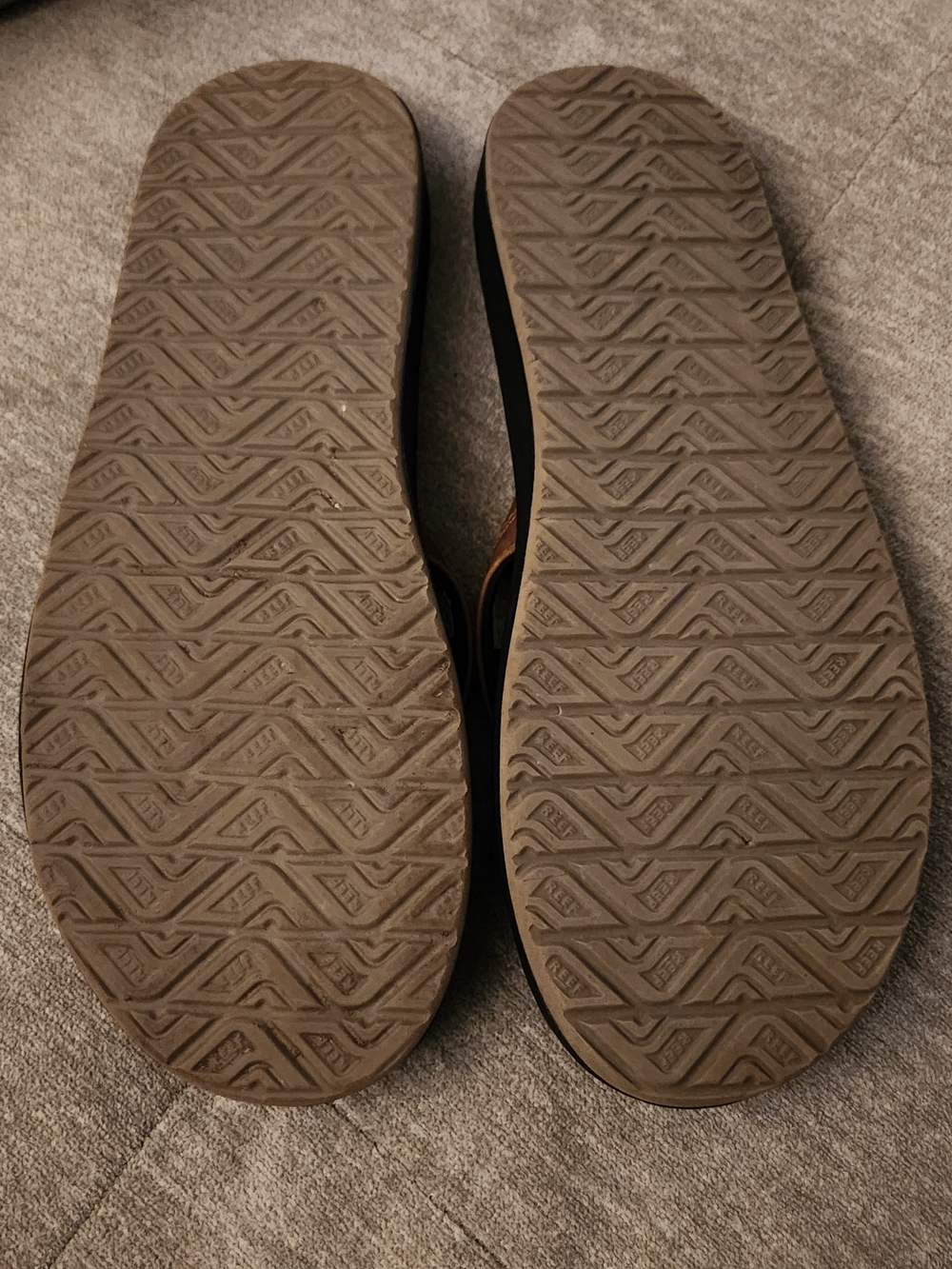 Reef Men’s Brown Journeyer Sandal Flip-Flops Sz 12 - Picture 7 of 8